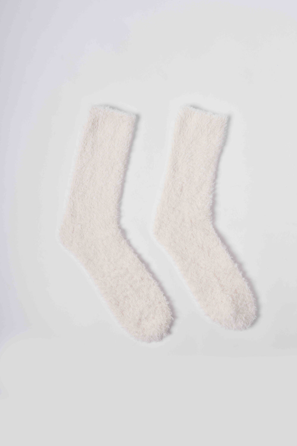 Cozy Fuzzy Crew Socks