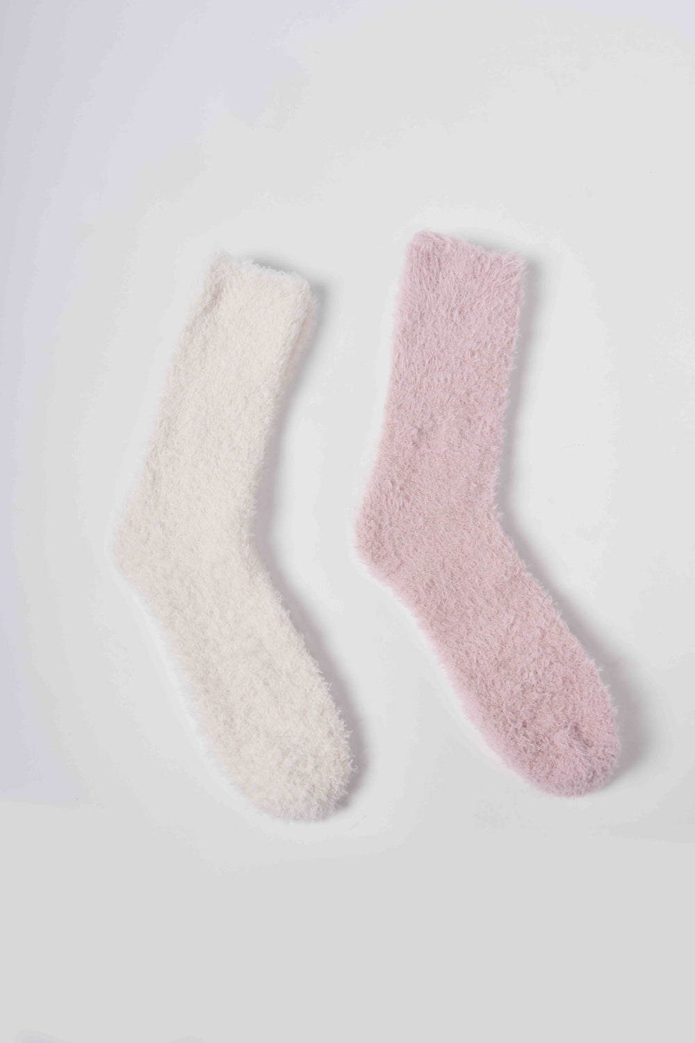 Cozy Fuzzy Crew Socks